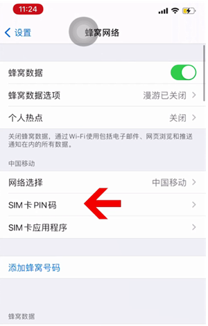 下城苹果14维修网分享如何给iPhone14的SIM卡设置密码 