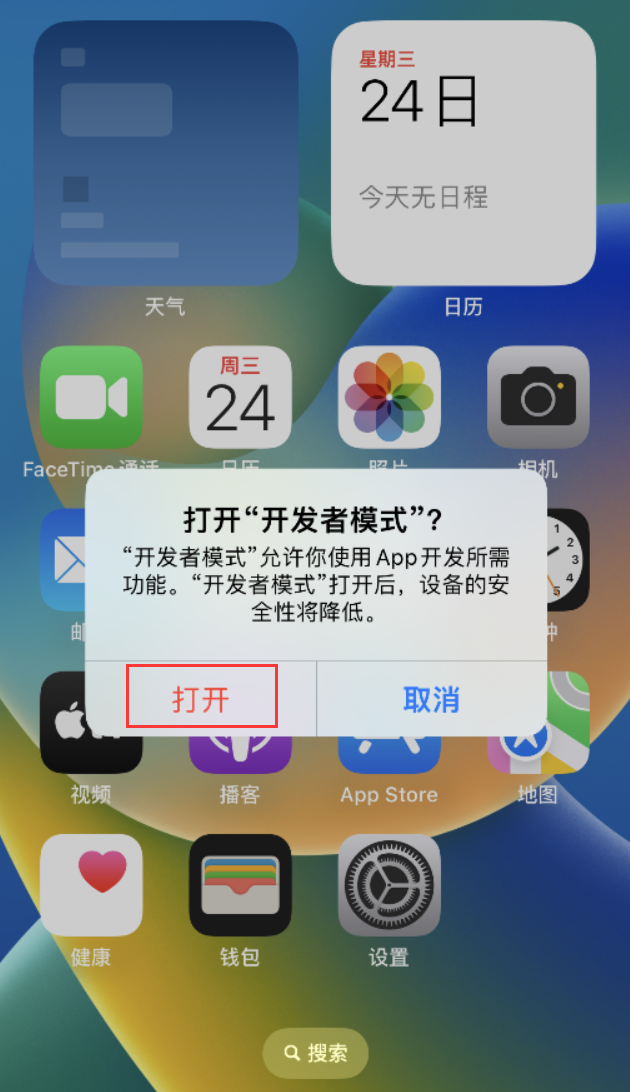 下城苹果手机维修分享如何打开开发者模式 